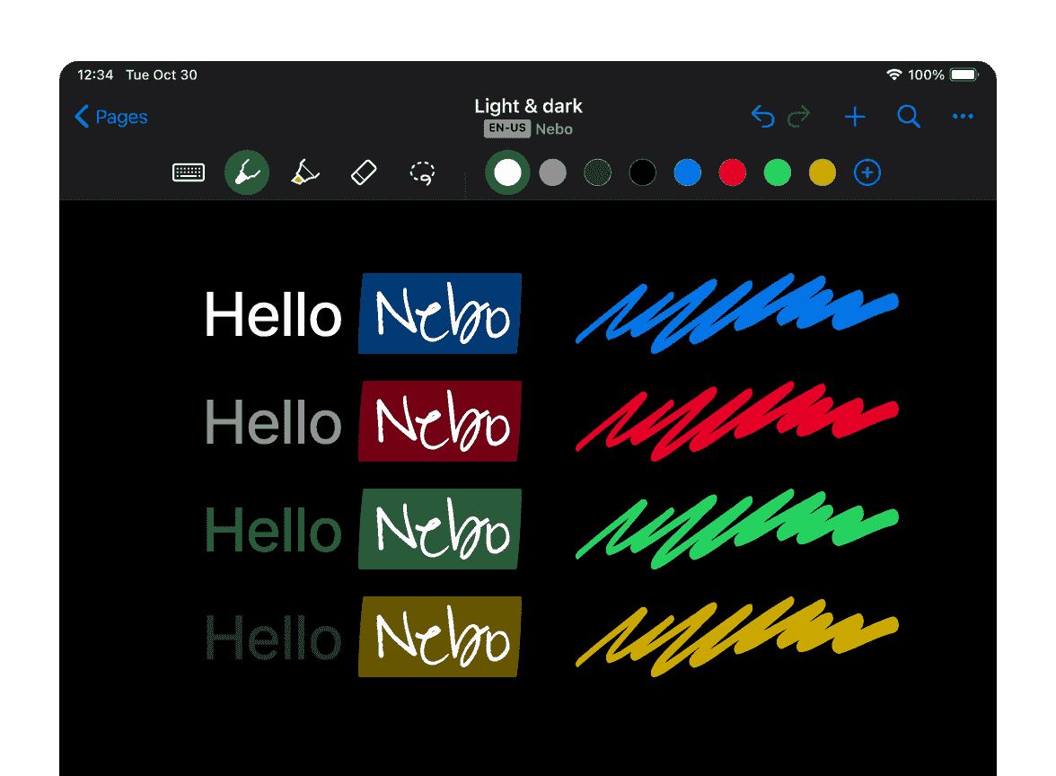 Placeholder image to display nebo ui